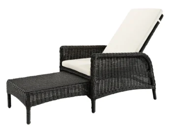 Artwood Tampa Outdoor Sun Lounger - Black Twist