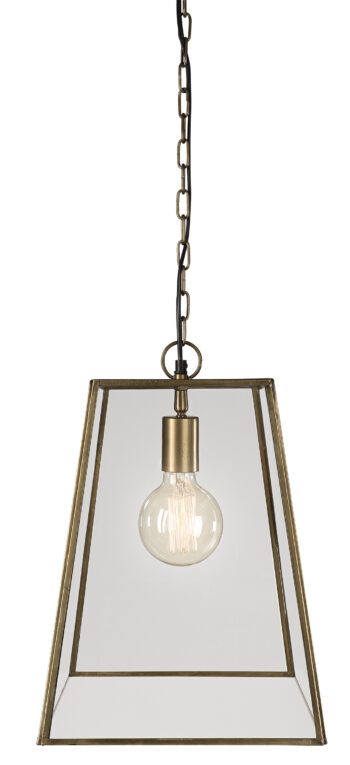 Slim City Pendant - Antique Brass