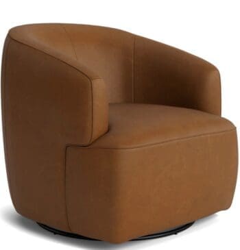 Halo Derby Swivel Chair Antique Cigar