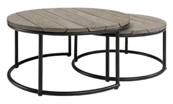 Artwood Anson Round Coffee Table Set 2
