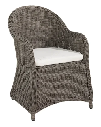 Stylish woven outdoor dining chair in a vintage weave.