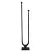 Artwood Twin Floor Lamp Base has a sculptural feel about it. Shown with no lamp shades