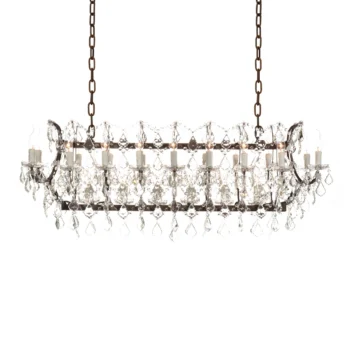 Large Rectangle Crystal Chandelier